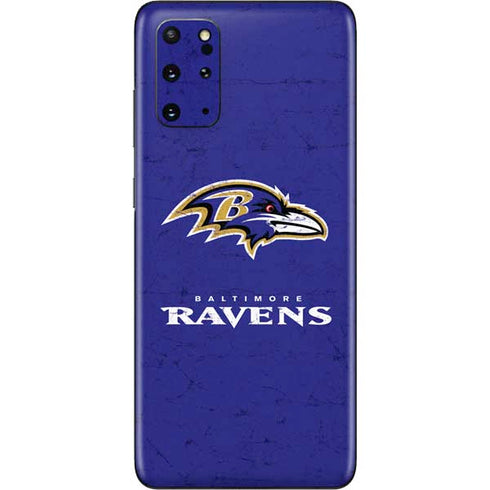 NFL Baltimore Ravens Distressed Galaxy S20 Plus Skin